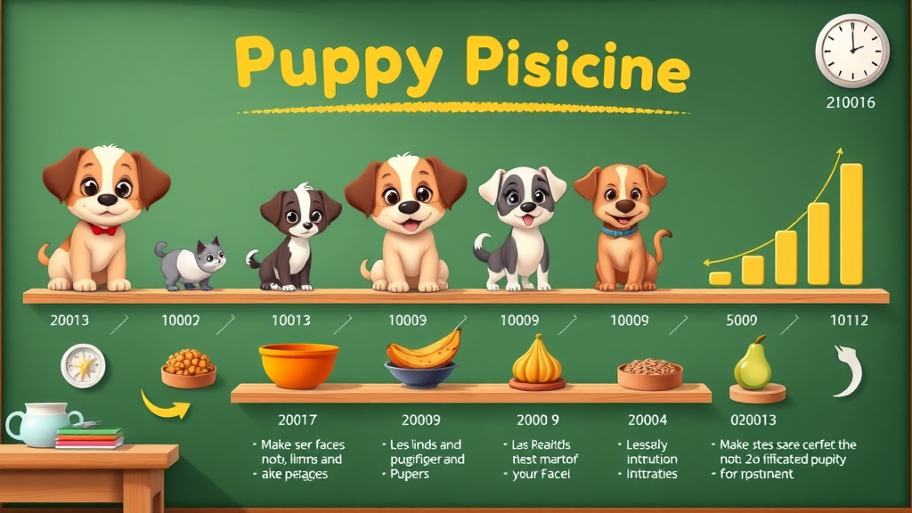 infographic illustrating puppy growth stages and changing nutritional needs in puppy nutrition basics