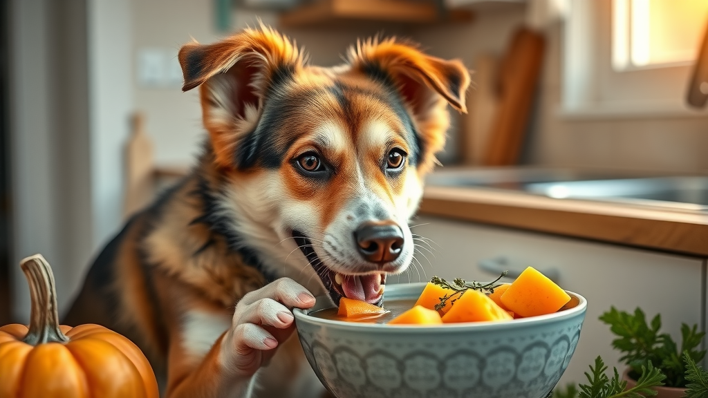 dog health natural ingredients pumpkin bone broth probiotics in diet
