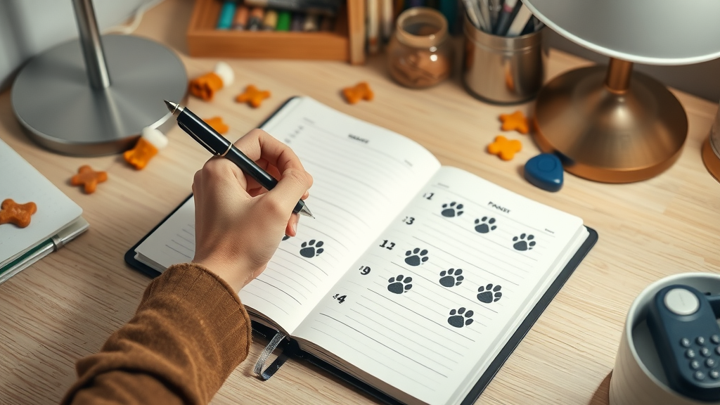 organized dog training planner for balanced weekly training sessions