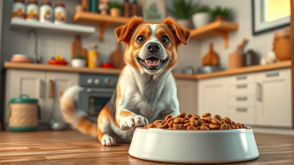 dry dog food brands ceramic bowl happy healthy adult dog kitchen