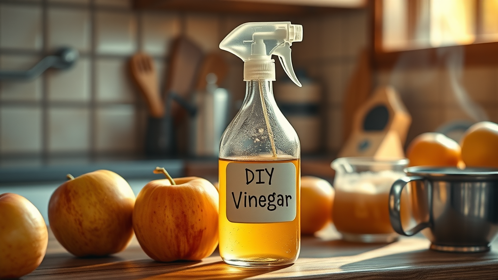 DIY apple cider vinegar spray for natural flea and tick prevention