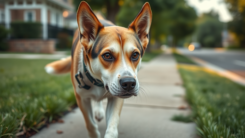 managing reactive dogs, closeup of dog