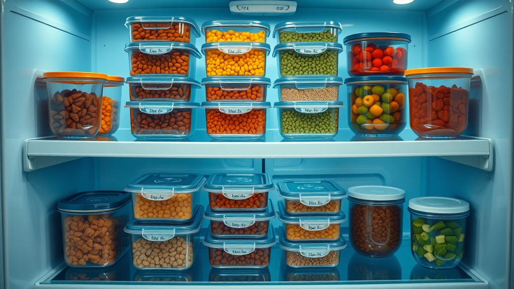 homemade dog food recipes storage airtight containers fridge organized