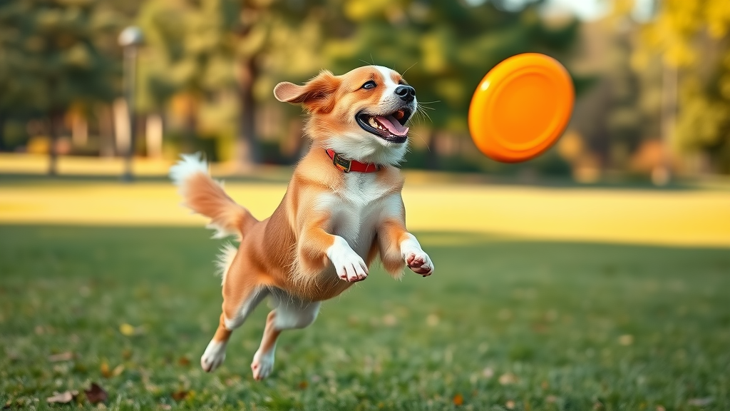 Athletic retriever catching frisbee in air during outdoor dog games